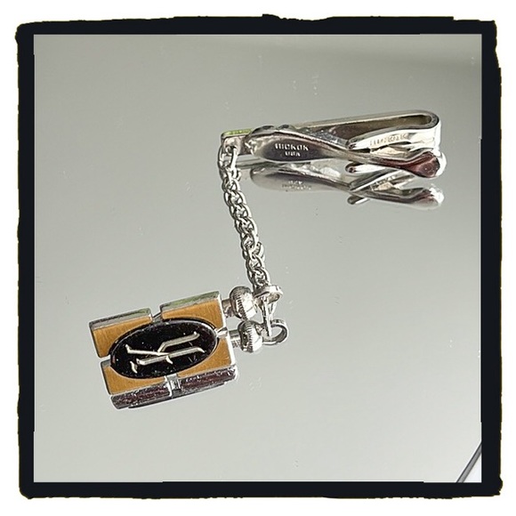 💕Vintage Hickok Monogram K Cufflinks & Tie Clip Set💕 - Picture 5 of 7
